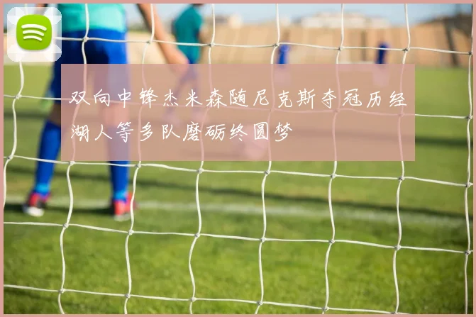 双向中锋杰米森随尼克斯夺冠历经湖人等多队磨砺终圆梦